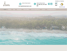 Tablet Screenshot of amataresort.com